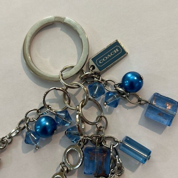 COACH Vintage Blue Keychain - Picture 2 of 3